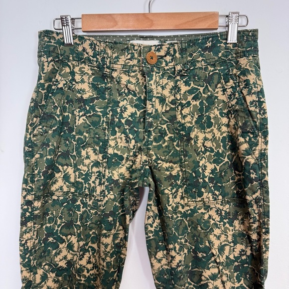 Hei Hei Pants Womens 27 Green Camo Floral Print Anthropologie Stretch Casual - Picture 3 of 12